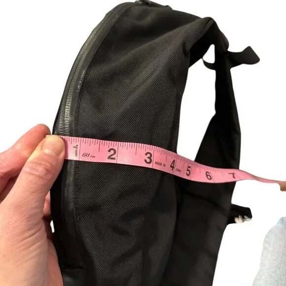 Lululemon Black Zipper Backpack with Single Front Zipper Pocket- Small- Basic - Picture 9 of 10